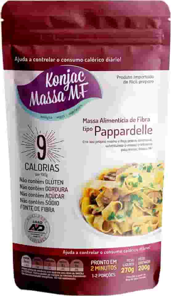 Konjac Massa MF Macarrão Sem Glúten Tipo Pappardelle Vegano Konjac 270G