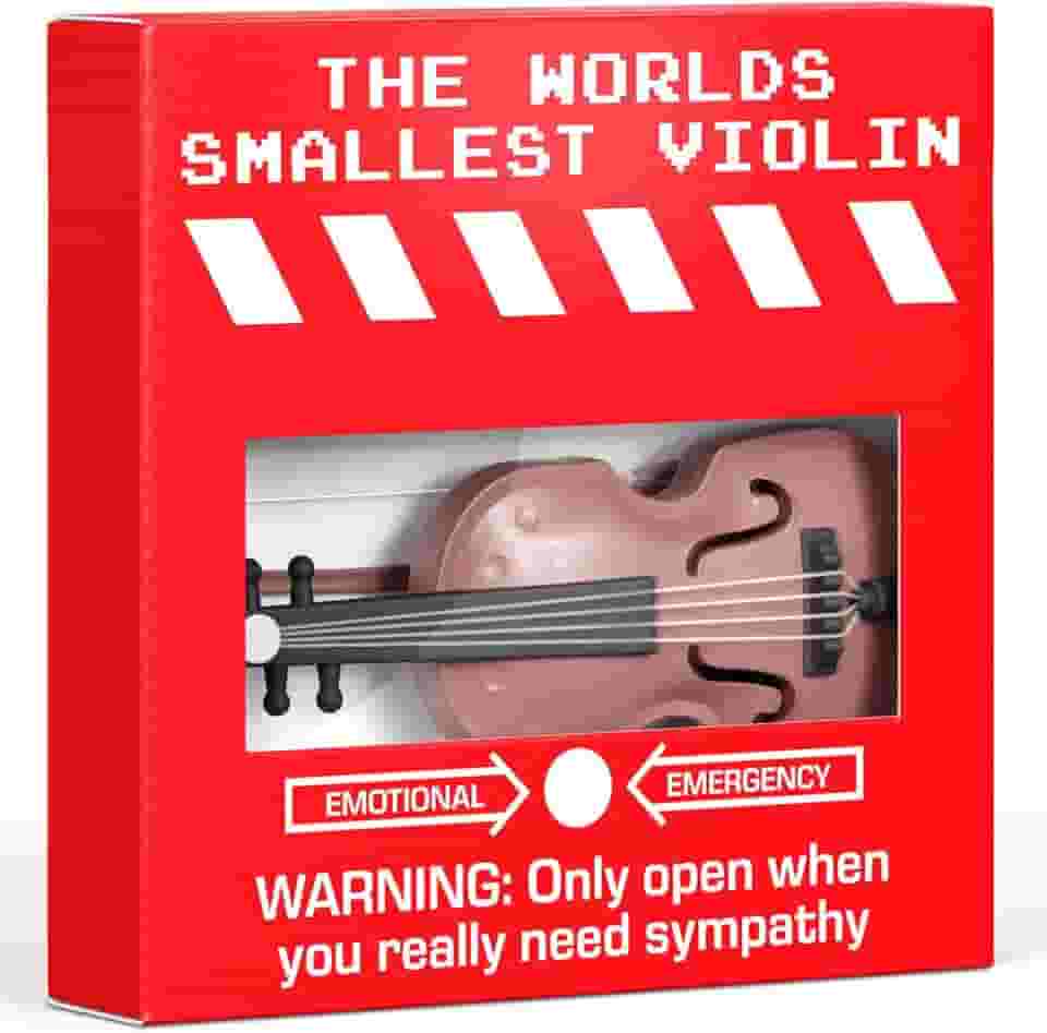 Presente de piada para ele, o menor violino do mundo, presente de aniversário engraçado, presente de Natal, Papai Noel, presente para pai, marido, esposa, namorado, namorada