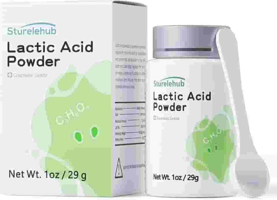 Ácido Láctico Em Pó, 1 Oz / 29 G, Grau Cosmético, Esfoliação Suave, Máscara Facial Caseira, Creme, Esfoliante Corporal E Cosméticos Caseiros