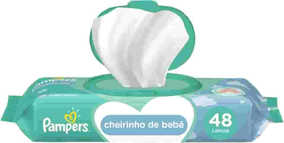 Lenços Umedecidos Pampers Cheirinho de Bebê 48 Unidades, Pampers