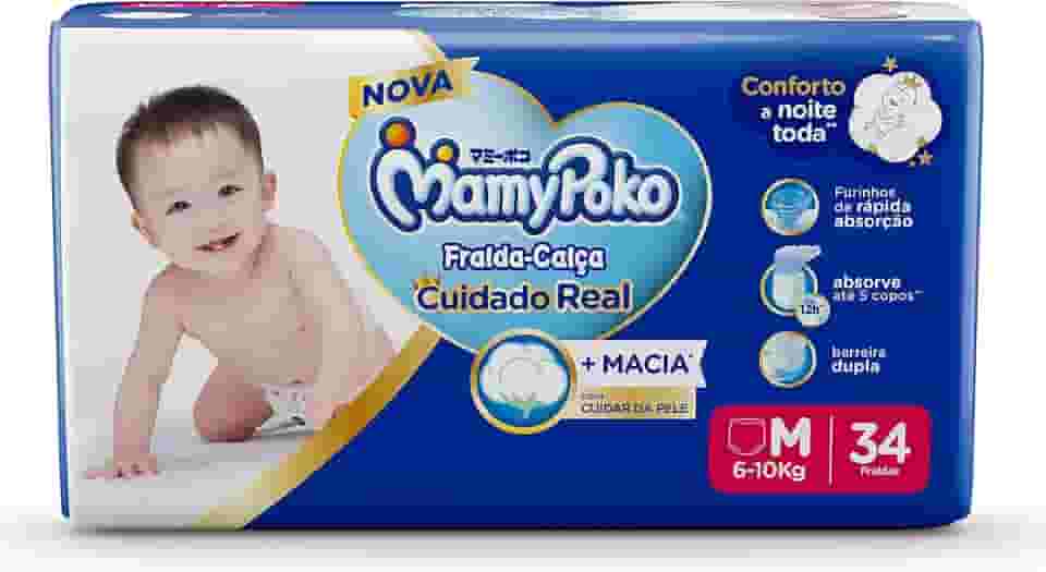 MamyPoko Fralda-Calça Premium Seca M 34 Unidades
