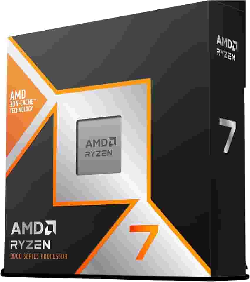 Processador AMD Ryzen 7 9800X3D (AM5/ 8 Cores/ 16 Threads/ 5.2 GHz/ 104Mb Cache/Radeon Graphics/Sem cooler)