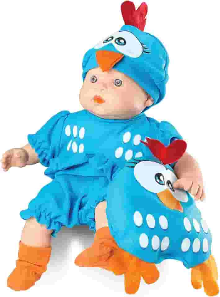 Boneca Galinha Pintadinha Mini Baby Roma Jensen Branca