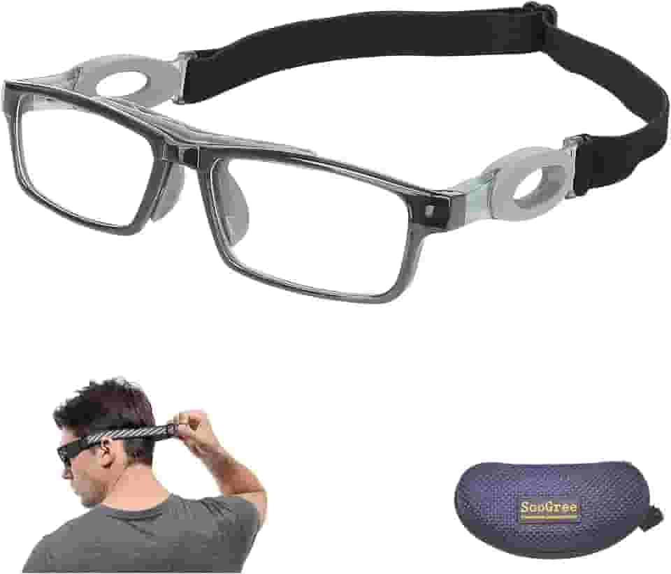 Óculos de segurança óculos de basquete raquetebol óculos esportivos óculos de proteção lentes substituíveis