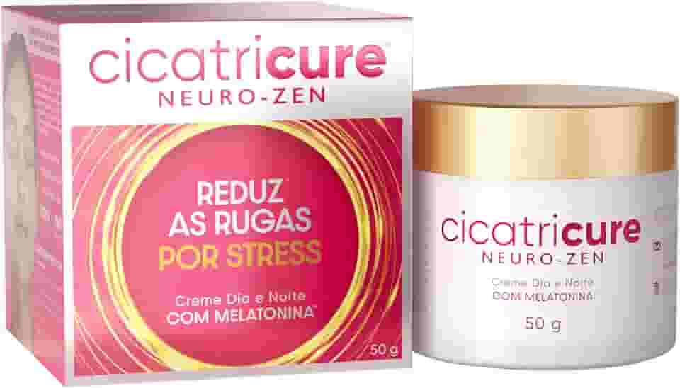 Cicatricure Neurozen Creme Dia e Noite com Melatonina – Reduz Linhas de Expressão e Rugas de Stress; Hidrata, Ilumina e Suaviza a Pele Cansada; Textura Leve para Todos os Tipos de Pele | 50 g