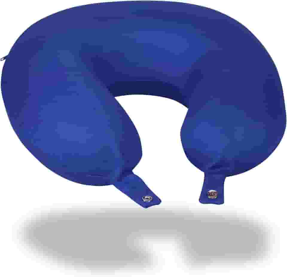 Travesseiro de pescoço para viagem Nasa Voyage Dry Azul linha Oficial dos Aeroportos - Nap