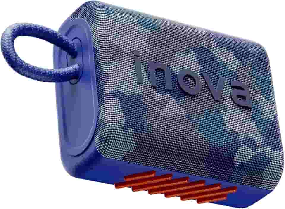 Caixa de Som, inava, Go- 5, Caixa de Som Portáteis Bluetooth,Terceira geração, 15h de reprodução, À Prova D'água IP67, TWS/USB/TF(Azul Piscina)