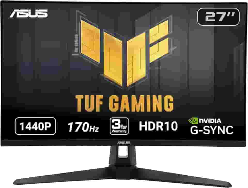 ASUS Tuf Gaming VG27AQ1A 2560 x 1440 pixels Quad HD LED Computer Monitor - 27Inch