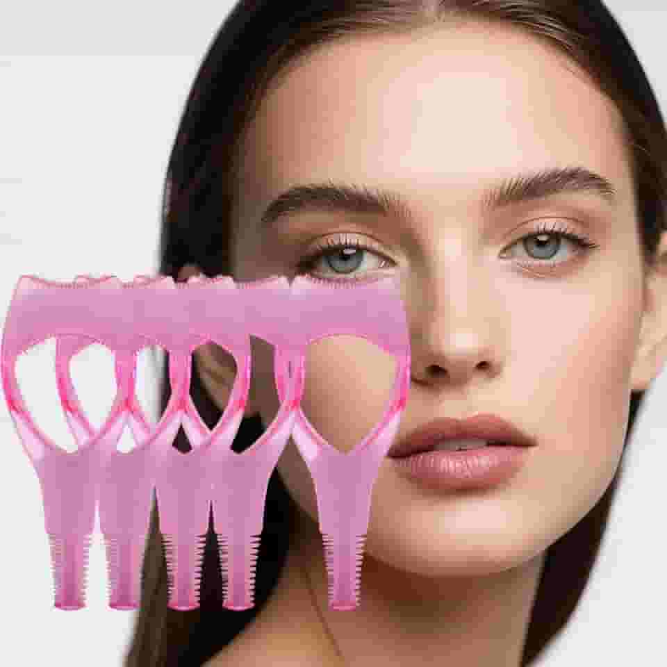 5 peças de plástico portátil aplicador de rímel guia de cílios auxilia cílios pente modelador de cílios feminino ferramentas de maquiagem para olhos
