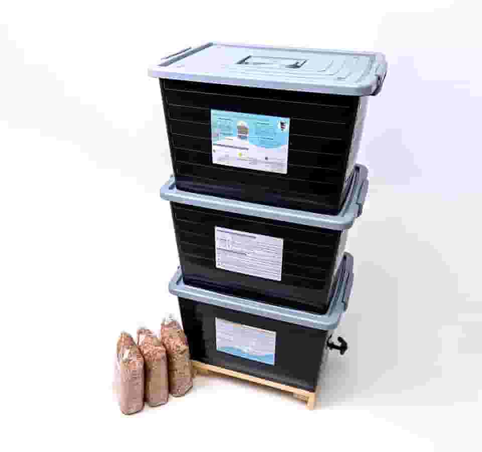 Composteira Doméstica Minhocário 168l - Reduza seu lixo orgânico