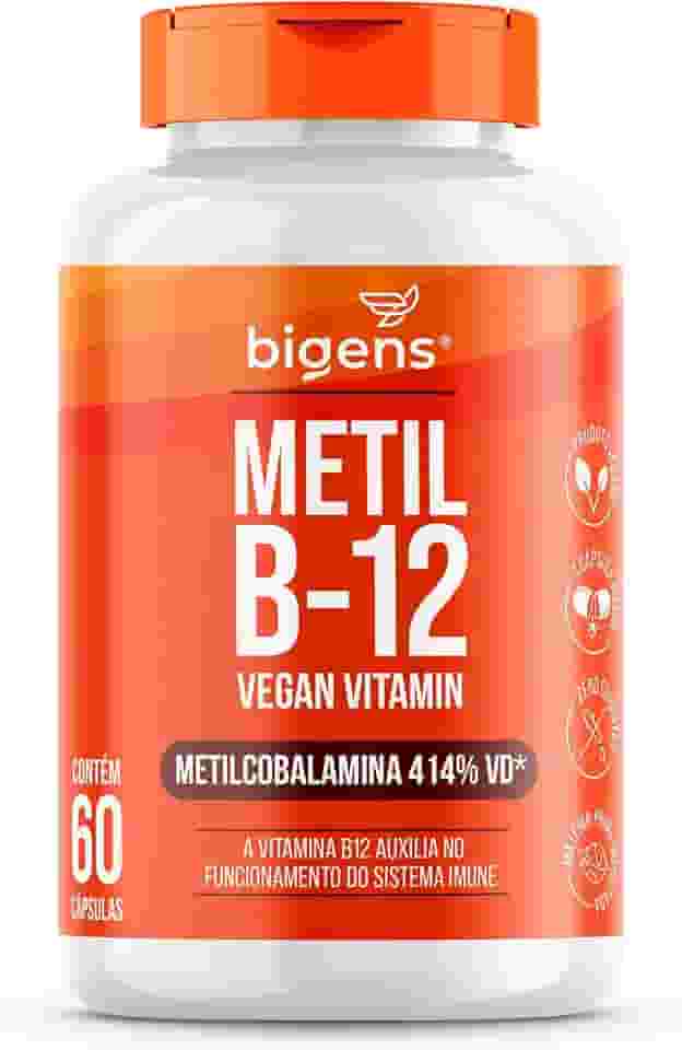 Metil B-12 Vegan Vitamin Metilcobalamina 414% VD, 60 cápsulas, Biogens