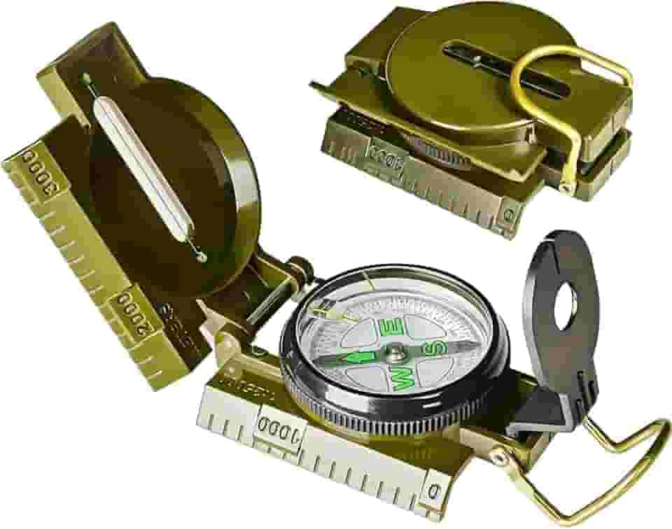 Bússola para trilhas, mochilões, acampamento, bússola de navegação para caminhada, mochila e acampamento – ferramenta confiável de exploração ao ar livre, garantindo uma viagem segura para caminhadas