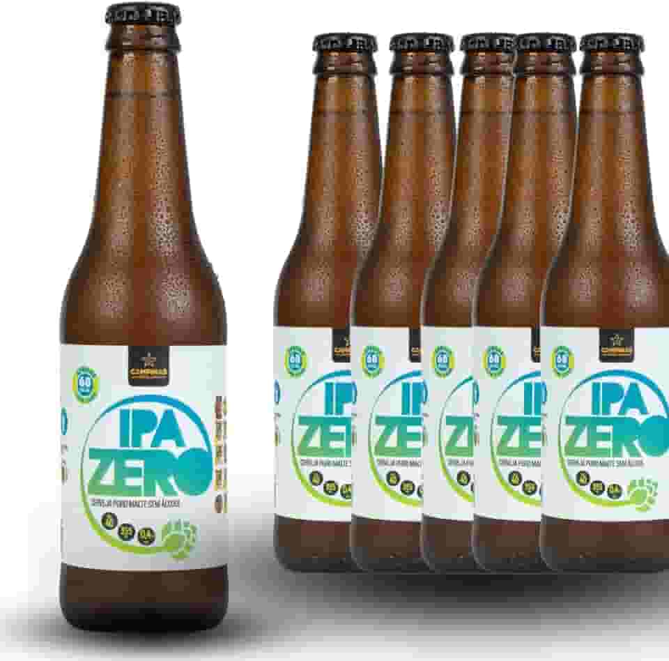 Cerveja Campinas Ipa Zero Sem Álcool 355ml - 6 unidades