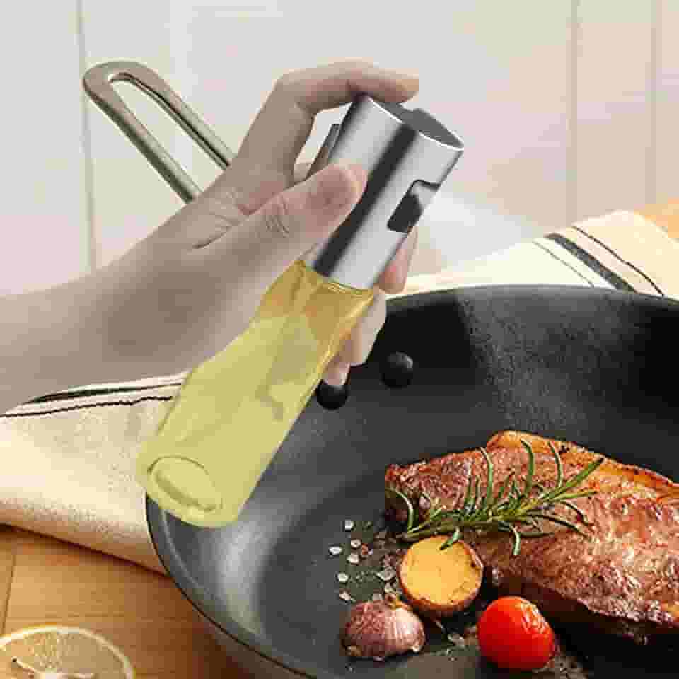 Pulverizador de óleo para cozinhar, capacidade de 100 ml, dispensador de azeite de oliva de cozinha para churrasco, salada, assar
