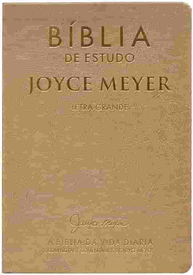 Biblia De Estudo: Joyce Meyer Dourada Letra Grande