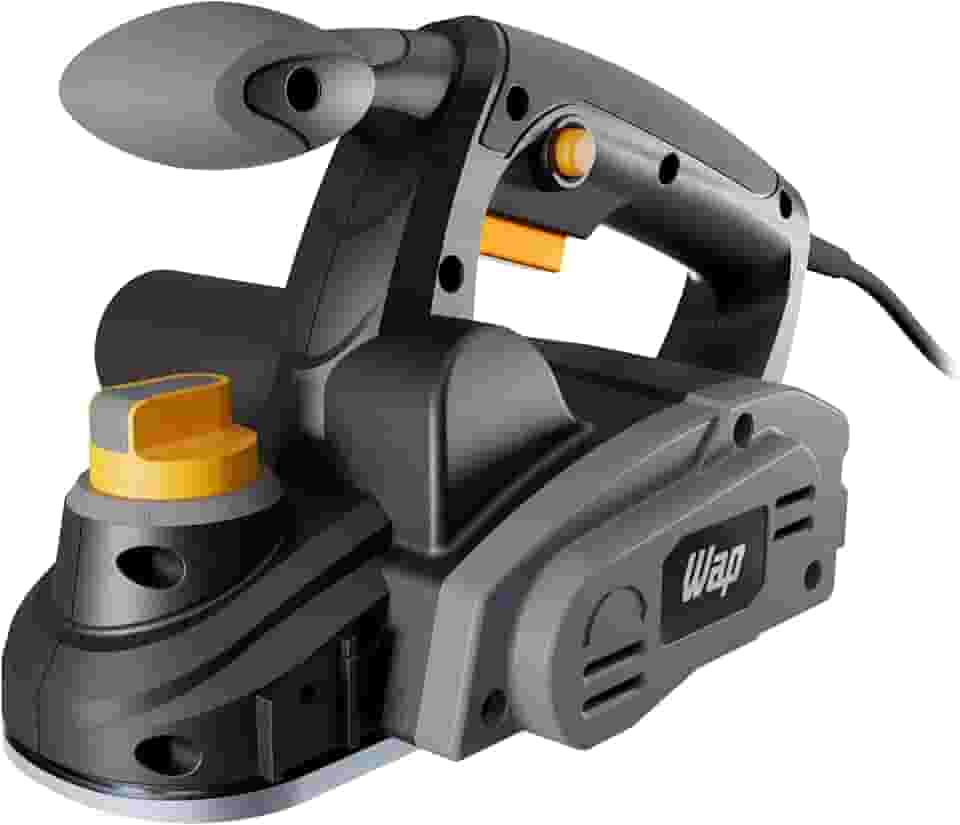 WAP Plaina Elétrica WF PE01 com Empunhadura Auxiliar Emborrachada, 2 Lâminas por Eixo, Ajuste de Profundidade, 760W 220V