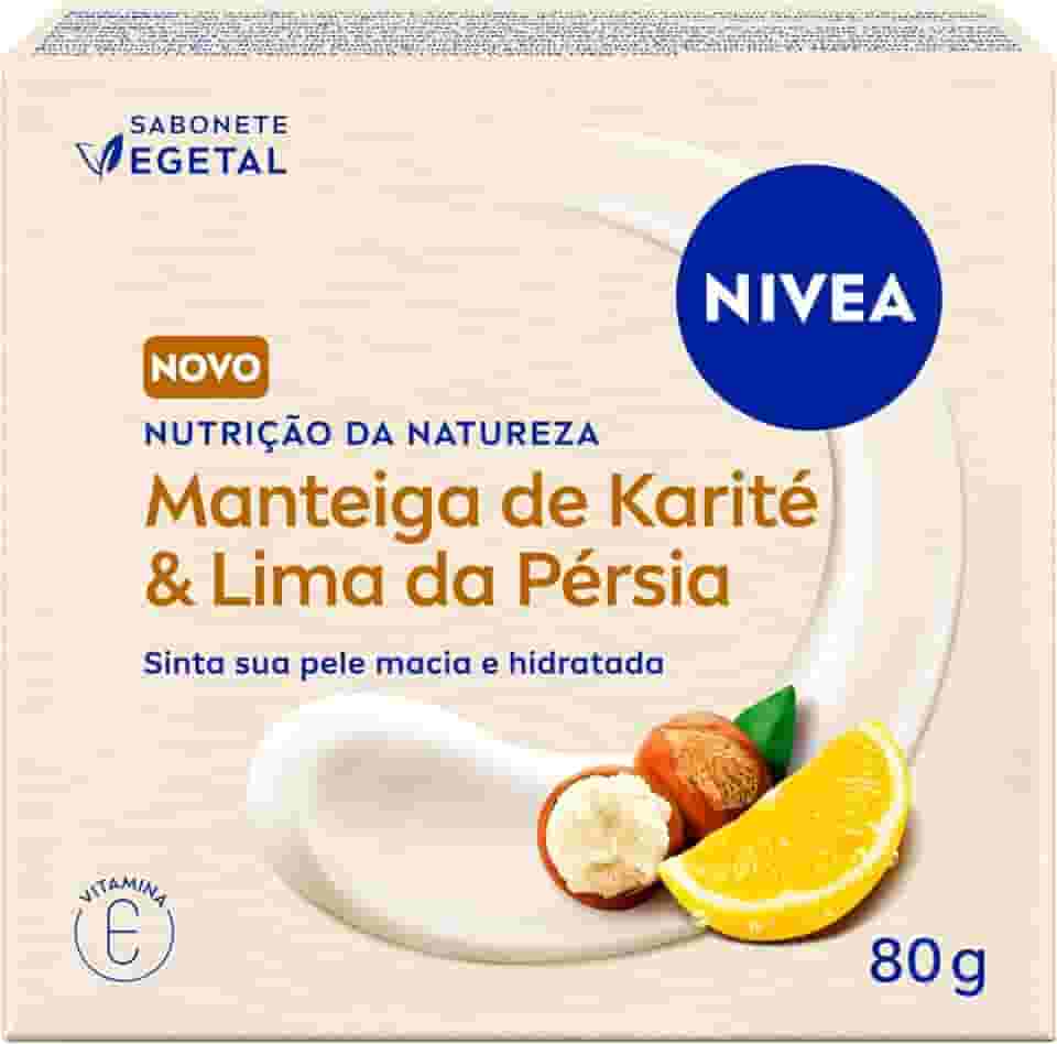 NIVEA Sabonete Vegetal Nutrição Da Natureza Manteiga De Karité & Lima Da Pérsia 80g - Pele limpa, macia e hidratada.