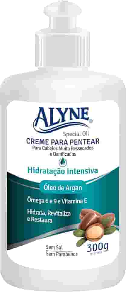 Alyne, Creme para pentear cabelo, Hidratação Intensiva, 300 g, Verde