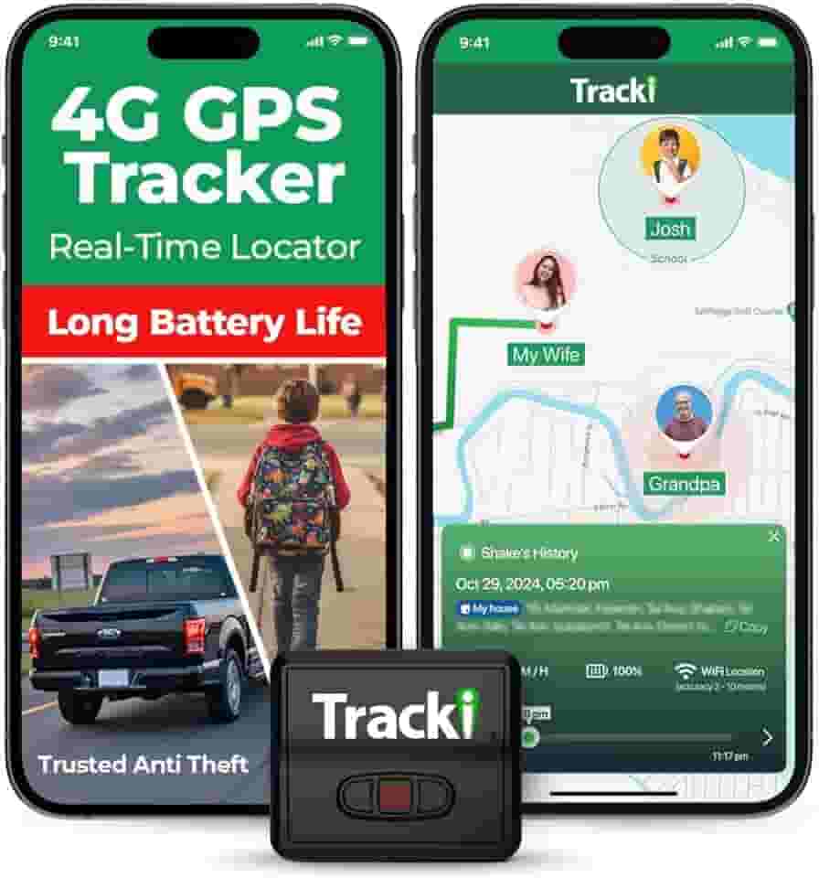 Tracki 2024 Modelo Mini Rastreador GPS Em Tempo Real. Cobertura Completa Em Todo O Mundo Para Veículos Crianças E Cães. Dispositivo Pequeno De Rastreamento Magnético Portátil. Taxa Mensal Obrigatória