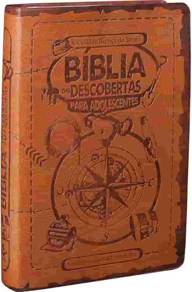 Bíblia das Descobertas para Adolescentes NTLH | SBB | A Bíblia das Descobertas para Adolescentes - Capa em couro sintético, marrom claro: Nova Tradução na Linguagem de Hoje (NTLH)
