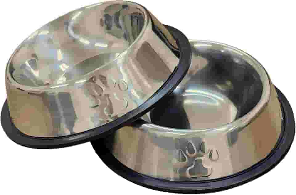 Kit 2 Comedouro 200ml Inox Tigela Pote Ração Água Cão Gato Pequeno