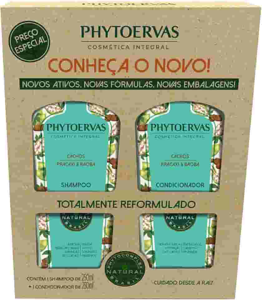 Phytoervas Kit Shampoo Com Condicionador Cachos Verde