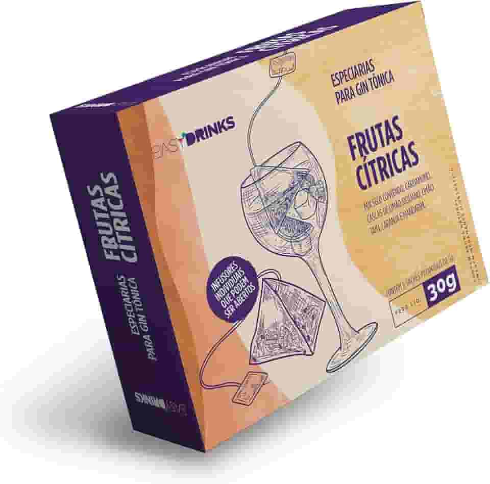 Easy Drinks - Sachê piramidal de Especiarias de Frutas Cítricas para Drinks