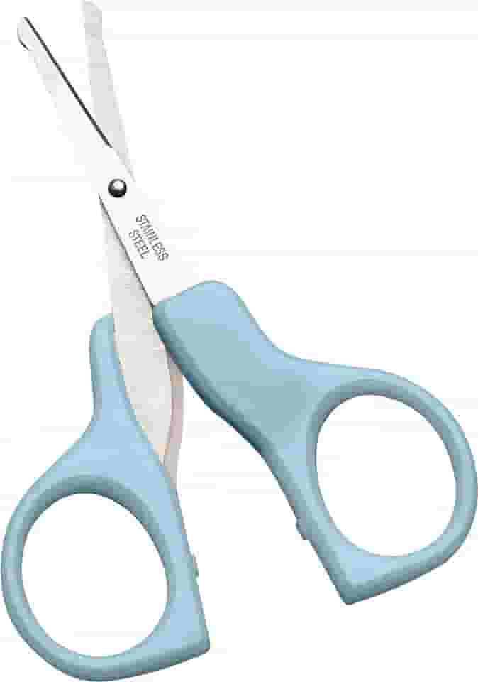 Marco Boni Tesoura Infantil Ponta Arredondada Cabo Plástico Aço Inox 1780 Azul 1 Unidade