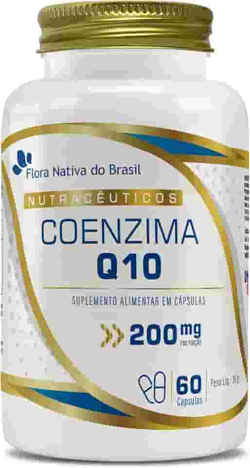Coenzima Q10 100% Pura (200mg por porção) 60 Caps Flora Nativa