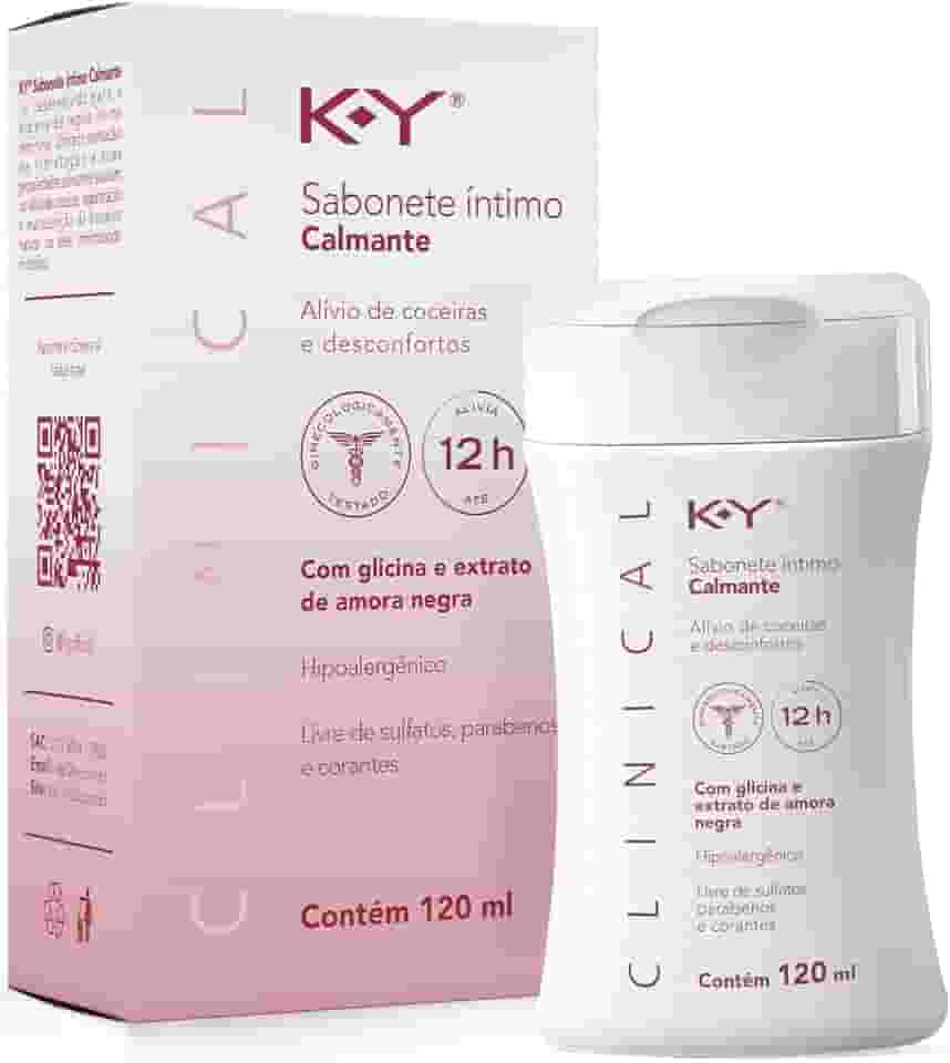 K-Y® Clinical Sabonete Intimo Calmante 120Ml