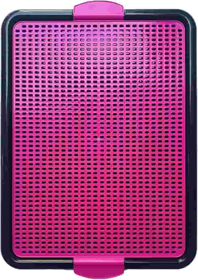 Sanitário Canino Xixi Dog Banheiro Pet Tapete Higiênico Cães Premium (Rosa)