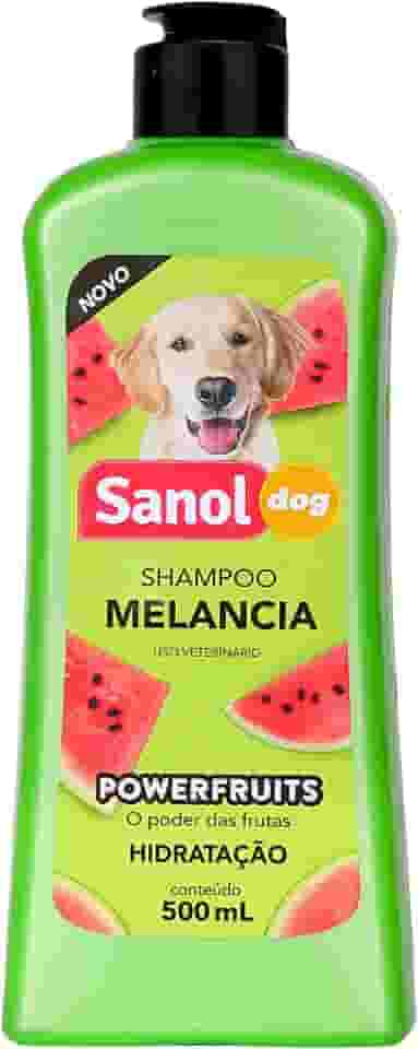 Sanol Dog, Shampoo de pelos para cães e gatos, Melancia, 500ml, Verde
