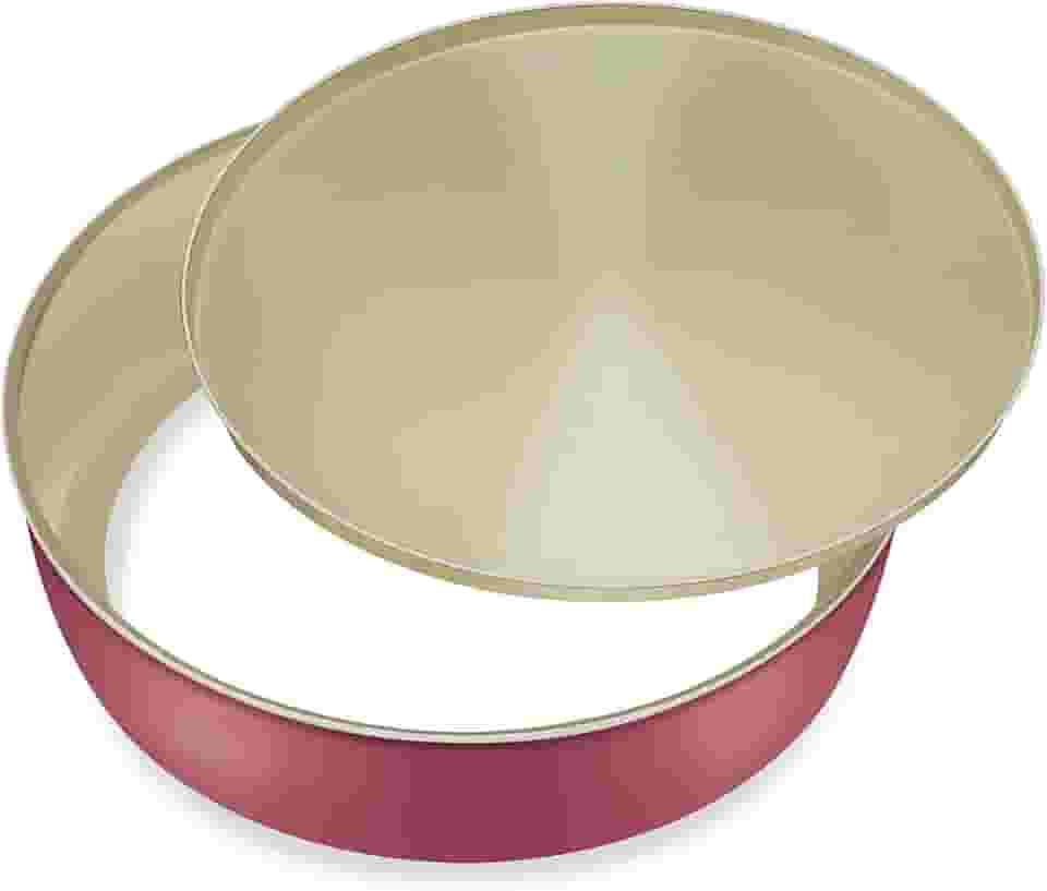 Assadeira Redonda 24 Fundo Removível Alumínio Fortaleza Cereja