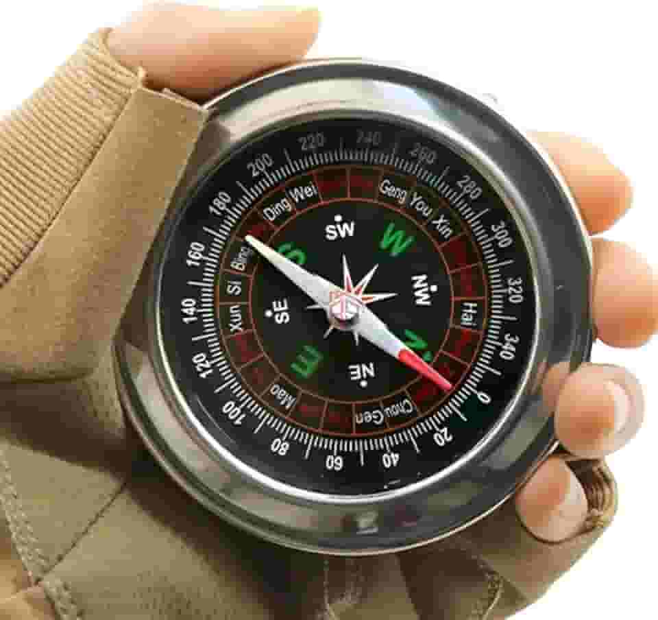 Bússola De Mão Para Camping Caminhada Trilha Pesca Ciclismo Sobrevivência Montanhismo Portátil