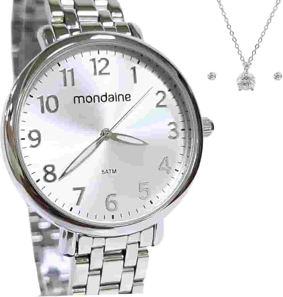 Relogio Mondaine Feminino Ref: 53779l0mvne3 Casual Prateado