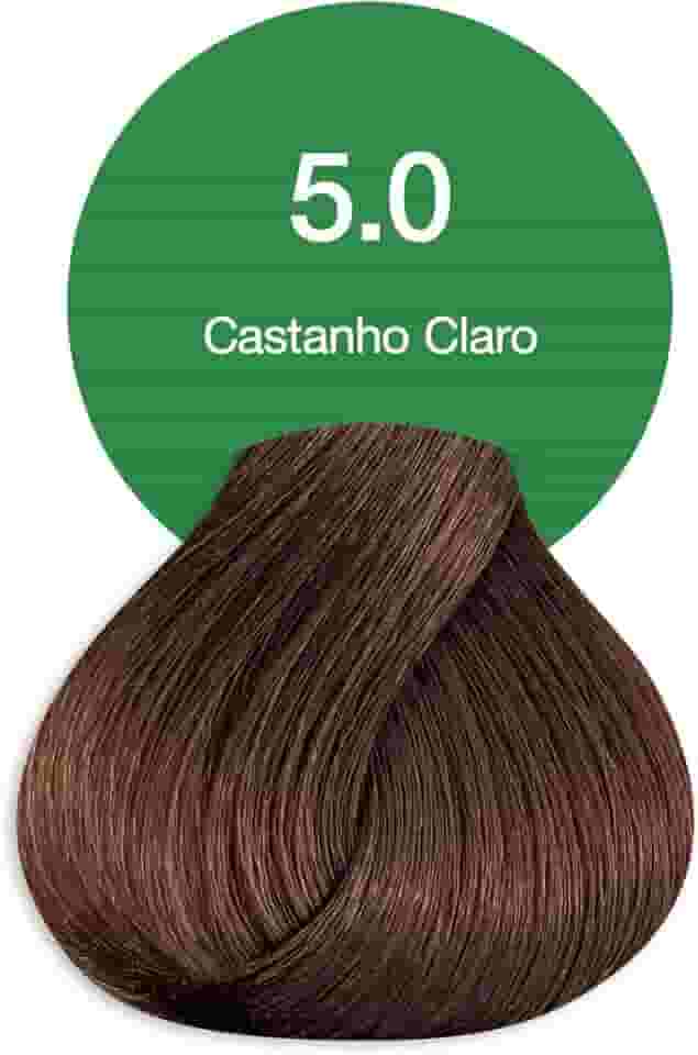 Acquaflora 5.0 Castanho Claro Coloracao Creme Permanente Vegana 60g