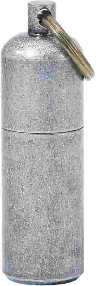 PPFISH Mini isqueiro de latão – chaveiro EDC Peanut isqueiro – iniciador de fogo à prova d'água especialmente para sobrevivência e uso de emergência