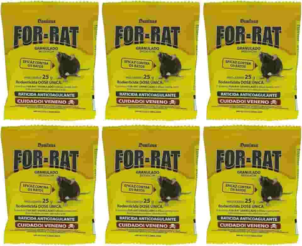 Kit 6 Und Straik Isca Mata-Ratos Sachês 25g