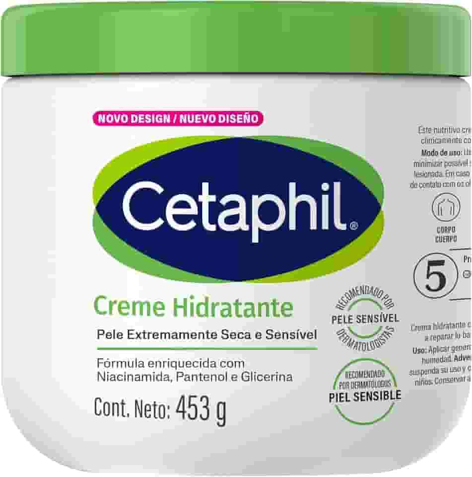 Creme Hidratante Corporal para Pele Seca e Sensível Cetaphil 453g - Hidratação 48h