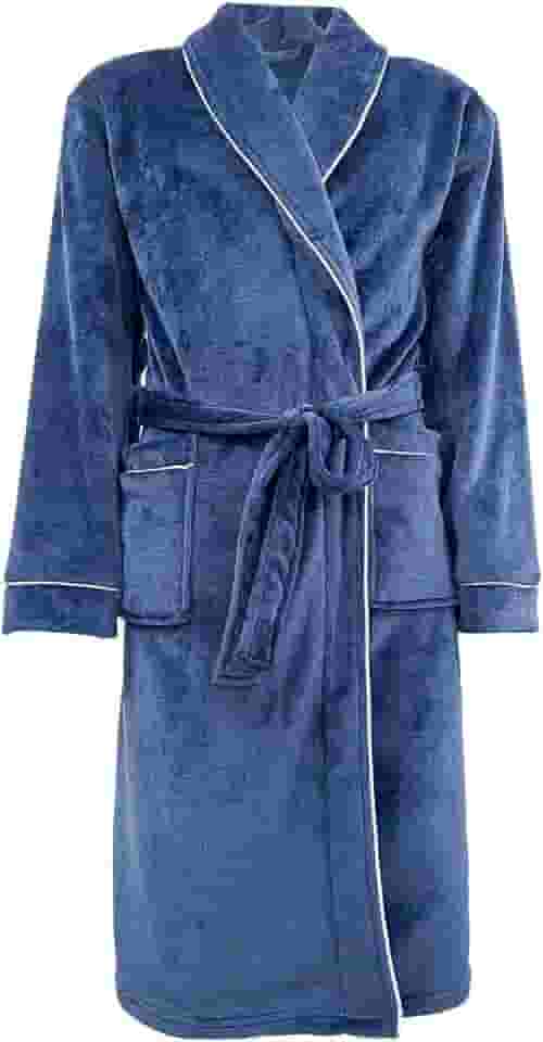 Camesa Roupão Neo Velour Flannel Aveludado 220g/m2 Tamanho P - Marinho