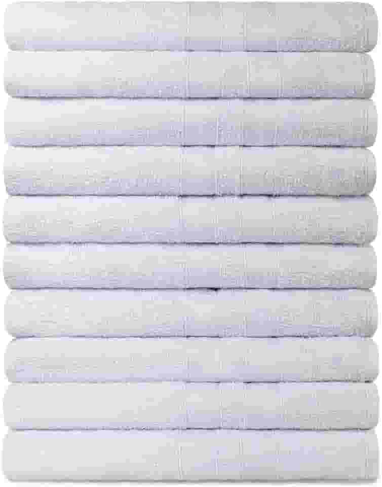 Kit 10 Toalhas Rosto para Hotel 100% Algodão Caricinha - Branca