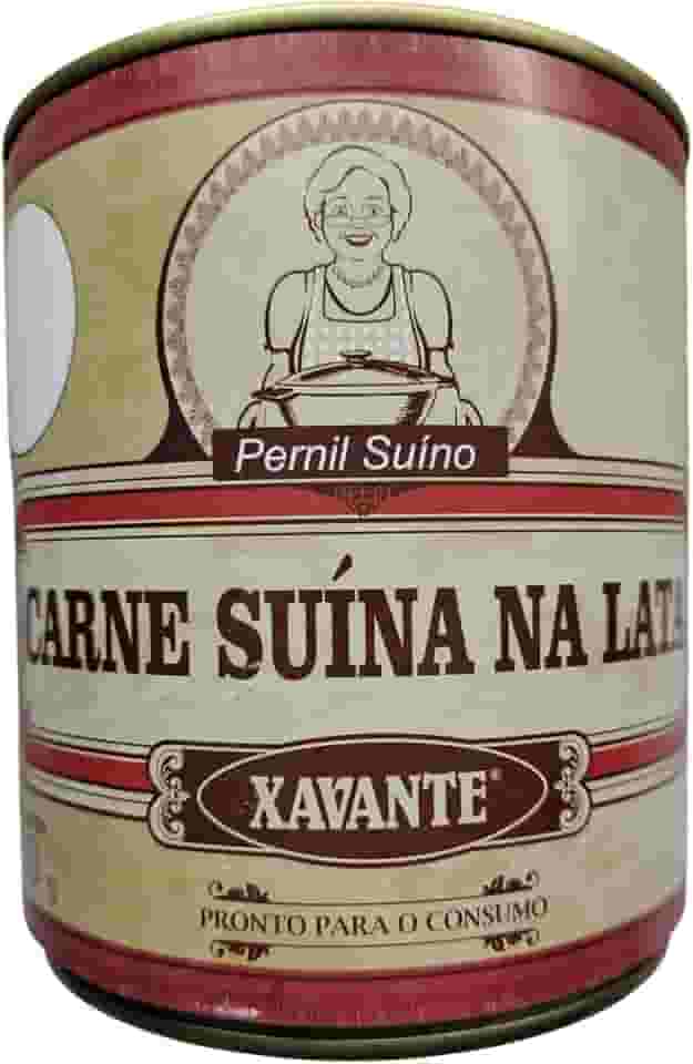 Carne na Lata Suina 900g - Carne Suina Pernil na Gordura, banha - Xavante - Roça tradição antiga