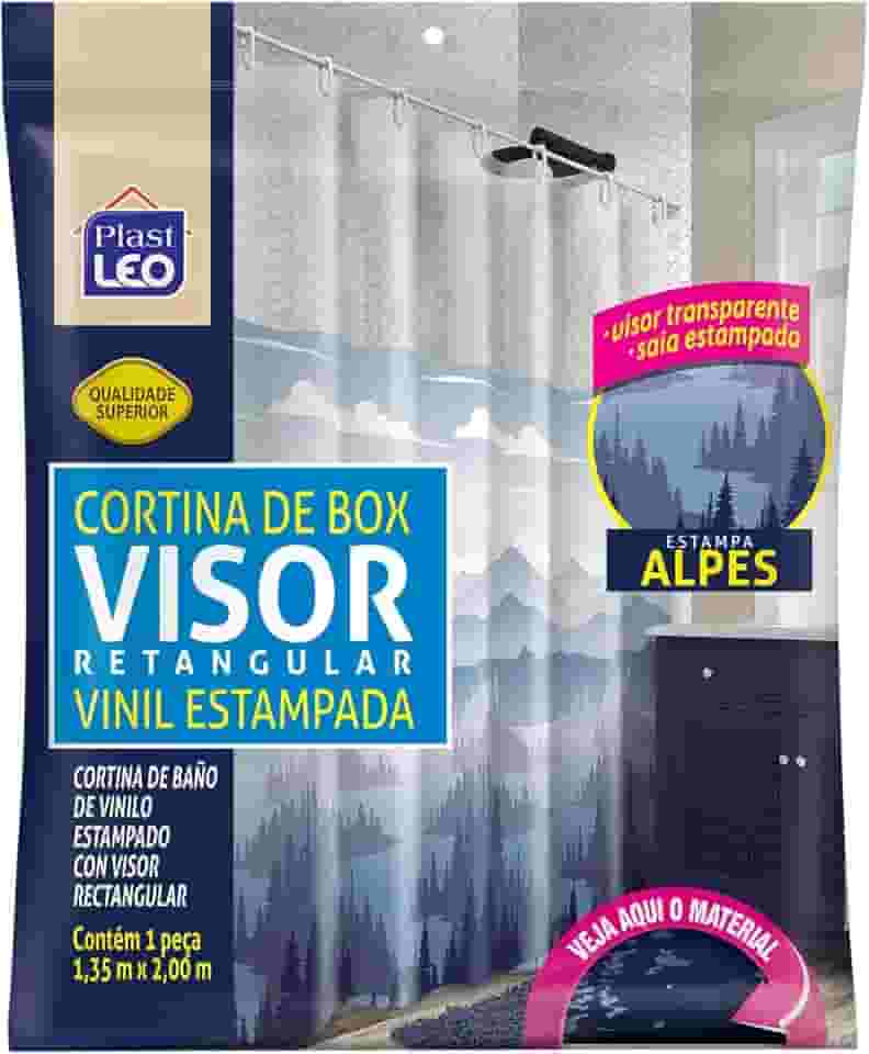 Cortina para Box ALPES Visor Cristal (1,35x2,00m) | Plast Leo (Ref.: 623-F)