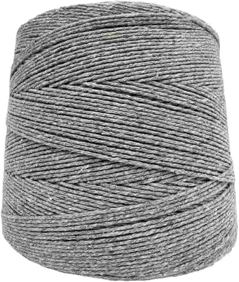 Barbante Eco Brasil 6 fios 1kg 980m Soberano cores a escolha (Cinza)