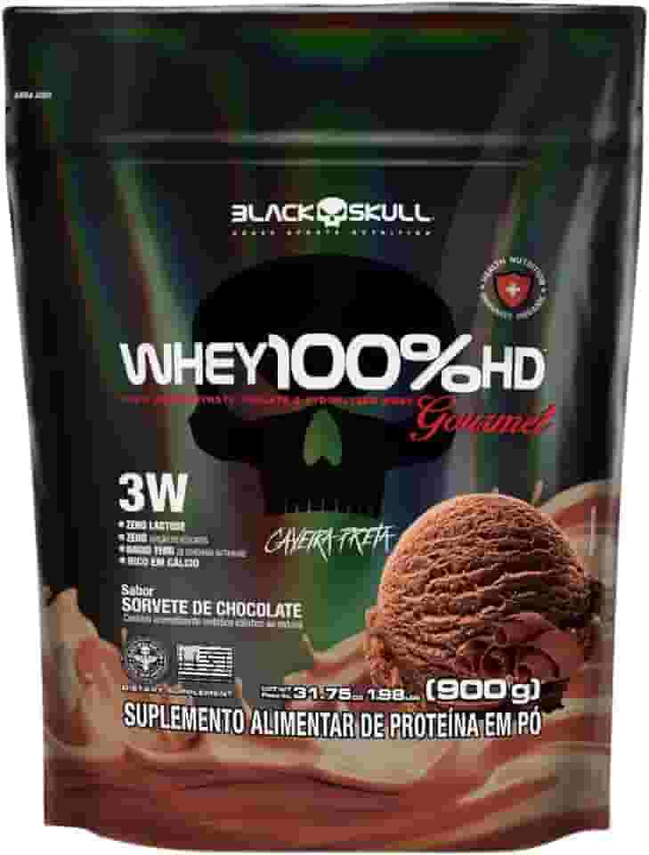 REFIL POUCH 100% HD GOURMET 900G SORVETE CHOCOLATE