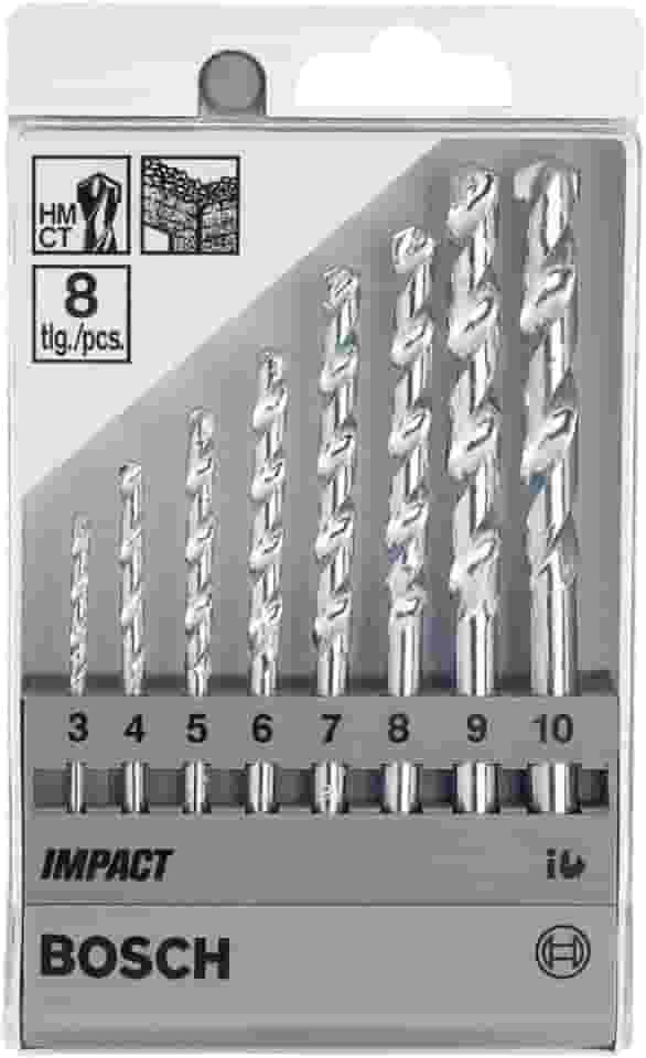 Bosch Jogo Brocas para alvenaria CYL-1 Ø3-4-5-6-7-8-9-10 mm