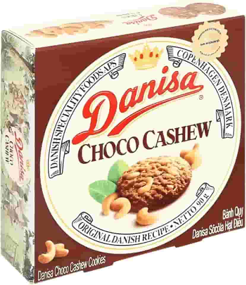 DANISA BISCOITO AMANTEIGADO SABOR CHOCOLATE C/CAJU 90G