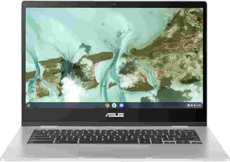 ASUS Chromebook CX1, 14 Polegadas FHD, Intel Celeron N4500, 64 GB SSD, 4 GB RAM, ChromeOS, Prata Transparente