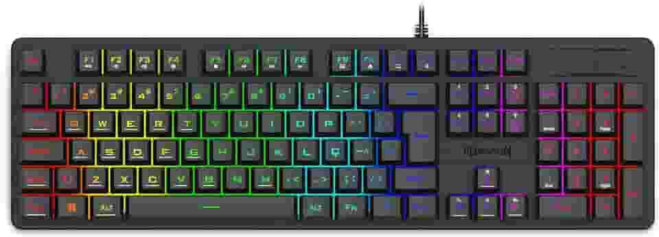Teclado Membrana Gamer Redragon Netherbane K521-RGB USB Preto