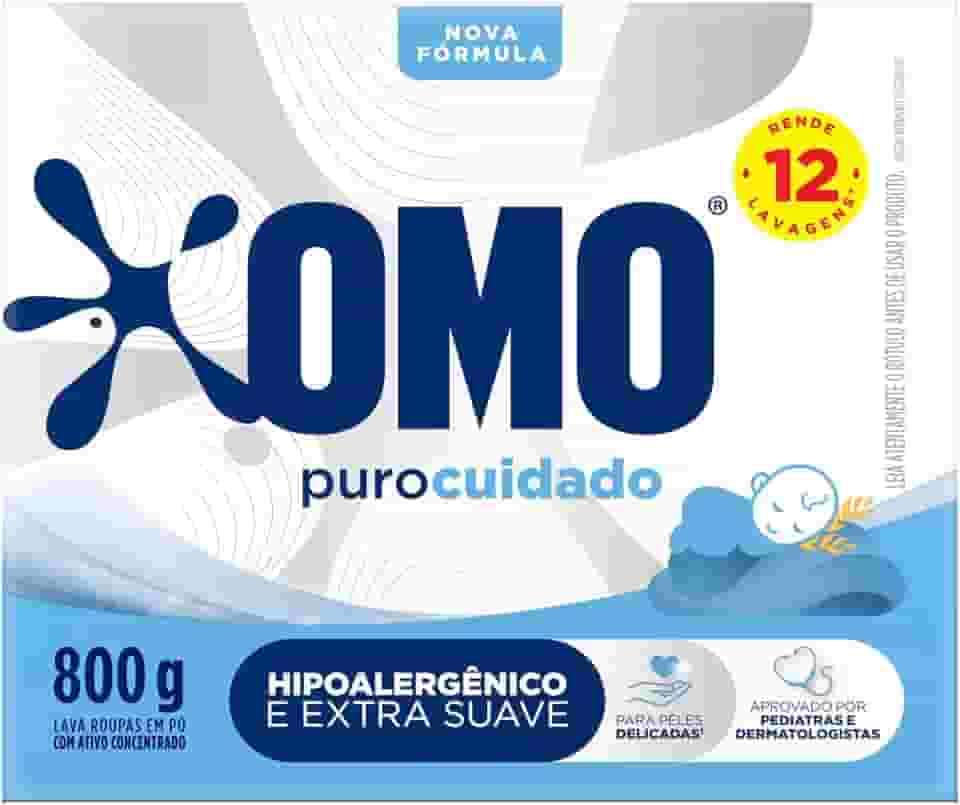 OMO Puro Cuidado - Sabão Em Pó 800G